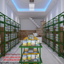 Thiết kế siêu thị sữa mini - Chị Phượng - Q.9 - TP. HCM